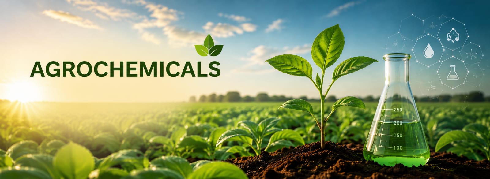 Agrochemicals supporting agriculture